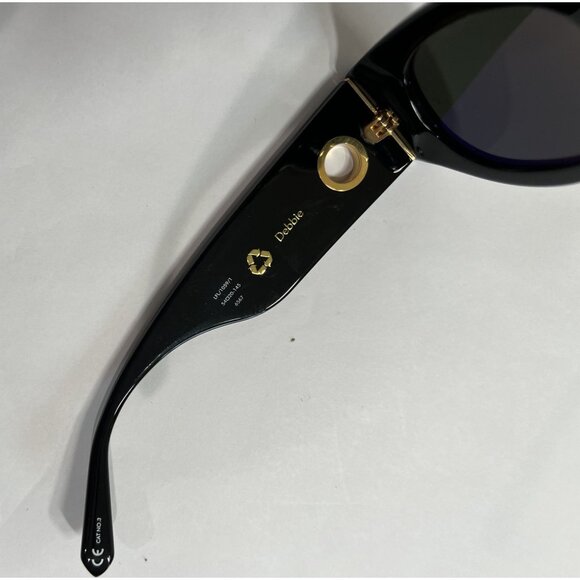 Linda Farrow Debbie Sunglasses in Black - Picture 6 of 6